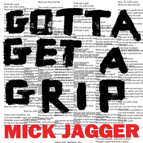 Mick Jagger - Gotta Get A Grip / England Lost vinyl record cover
