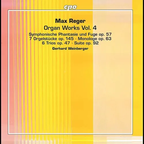 Reger / Weinberger - Organ Works 4 vinyl record cover
