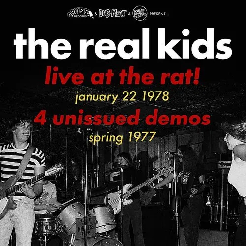 The Real Kids - Live At The Rat January 22 1978 vinyl record cover