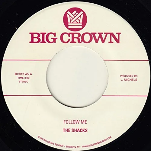 The Shacks - Follow Me / Texas vinyl record cover