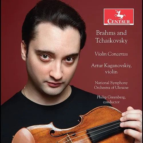 Brahms / Kaganovskiy - Violin Concertos vinyl record cover