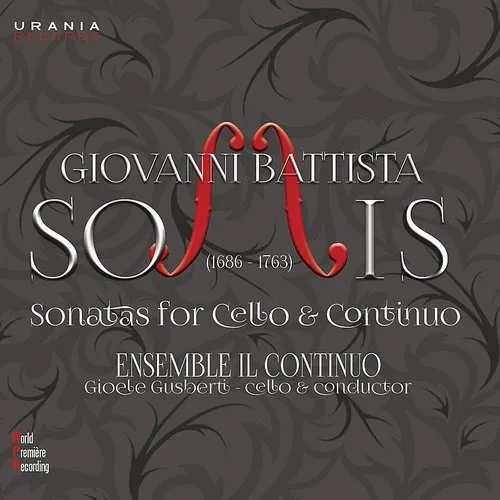 Somis / Jovanovich - Sonatas for Cello & Continuo vinyl record cover