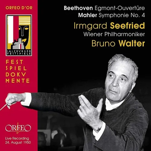 Bruno Walter - Egmont Overture / Symphony 4 in G Major vinyl record cover