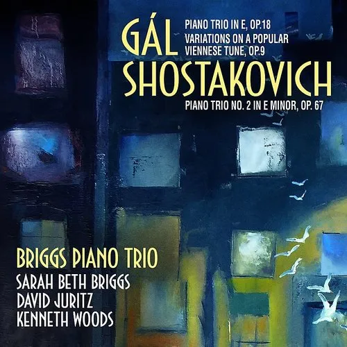 Shostakovich / Woods - Piano Trio in E 18 vinyl record cover