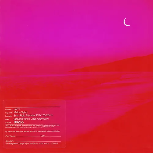 LANY - Malibu Nights vinyl record cover