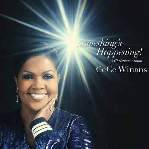 Cece Winans - Something's Happening - A Christmas Album vinyl record cover
