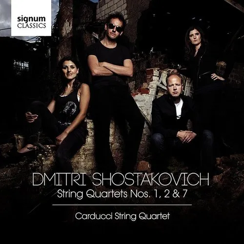 Shostakovich / Carducci Quartet - String Quartets 1, 2 & 7 vinyl record cover