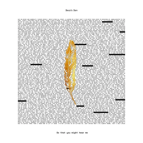 Bear's Den - So That You Might Hear Me vinyl record cover