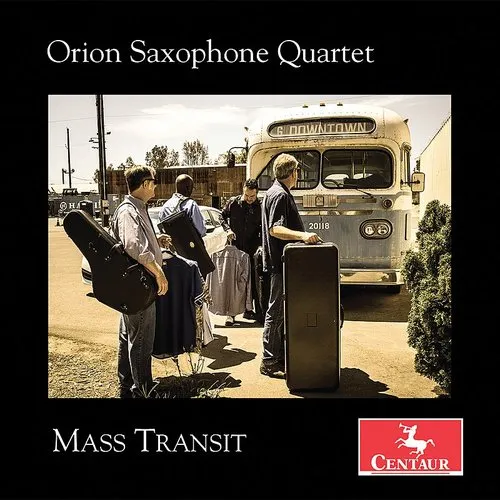 Glass / Orion Saxophone Quartet - Mass Transit vinyl record cover