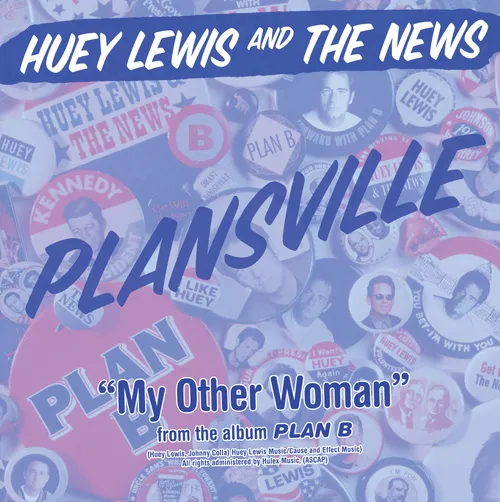 Huey Lewis - Plansville vinyl record cover