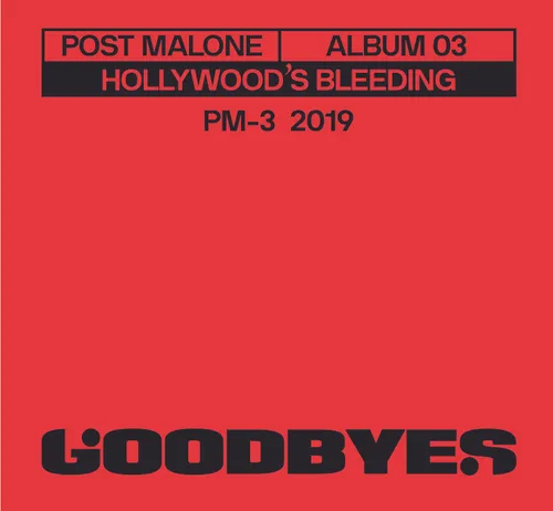Post Malone - Goodbyes vinyl record cover