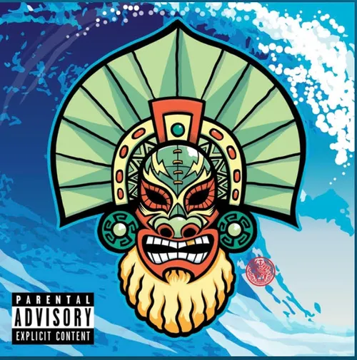 Ponytails & Cocktails - Big Blue Wave vinyl record cover