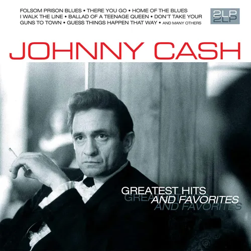 Johnny Cash - Greatest Hits & Favorites vinyl record cover
