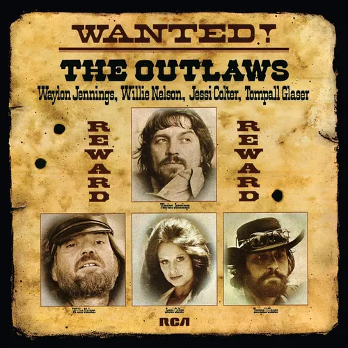 Waylon Jennings / Nelson,Willie / Colter,Jessi - Wanted! The Outlaws vinyl record cover