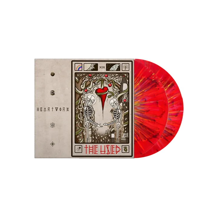 Translucent Red w/ Rainbow Splatter Vinyl