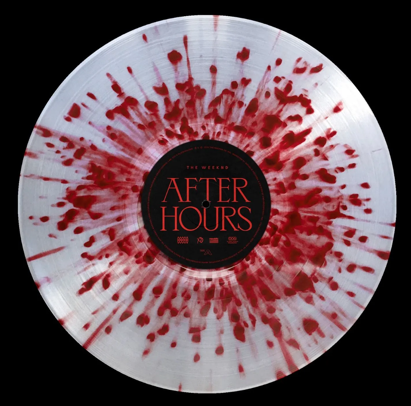 The weeknd x daniel arsham クリア盤2LP The Weeknd X Daniel Arsham Clear Vinyl 2Lp Album Limited