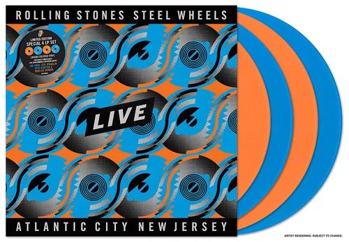The Rolling Stones - Steel Wheels Live: Live From Atlantic City, NJ, 1989 vinyl record cover