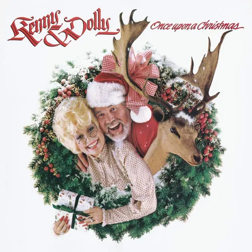 Kenny Rogers & Dolly Parton - Once Upon A Christmas vinyl record cover