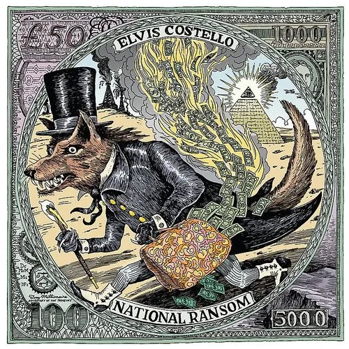 Elvis Costello - National Ransom vinyl record cover