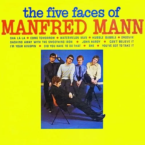 Manfred Mann - The Five Faces Of Manfred Mann vinyl record cover