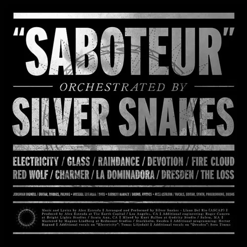 Silver Snakes - Saboteur vinyl record cover