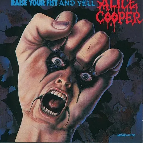 Alice Cooper - Raise Your Fist & Yell vinyl record cover