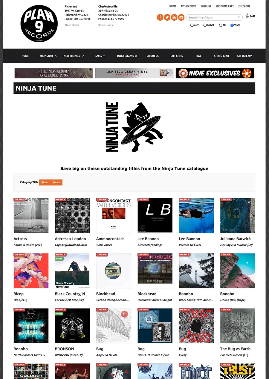 Sales Example Page