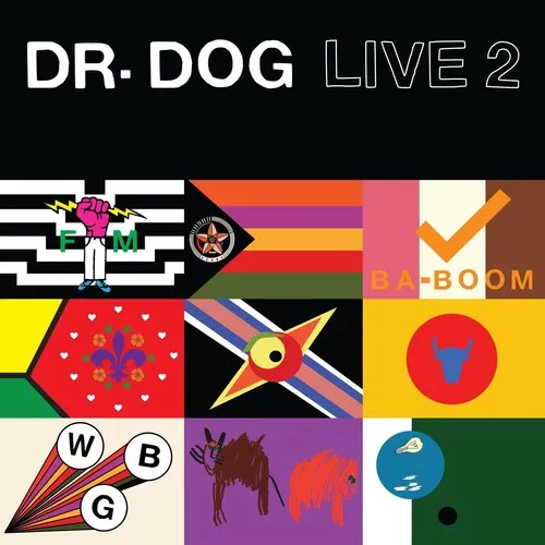 Dr. Dog - Live 2 vinyl record cover