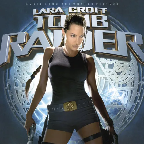 Various Artists - Lara Croft: Tomb Raider (Music from the Motion Picture) (20th Anniversary Golden Triangle Vinyl Edition) vinyl record cover