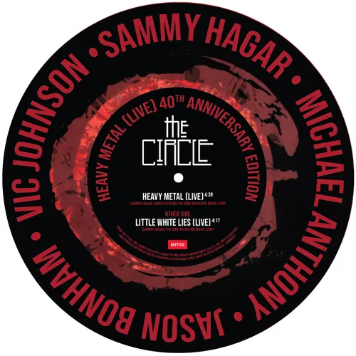 Sammy Hagar & The Circle - Heavy Metal (Live) vinyl record cover