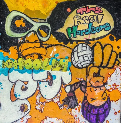 Schoolly D - The Real Hardcore vinyl record cover