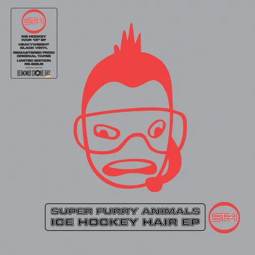 Super Furry Animals - Ice Hockey Hair EP vinyl record cover