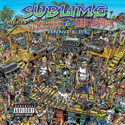 Sublime - Sublime Meets Scientist & Mad Professor Inna L.B.C. vinyl record cover