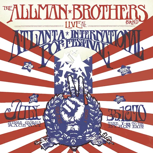 The Allman Brothers Band - Live at the Atlanta International Pop Festival July 3 & 5, 1970 vinyl record cover