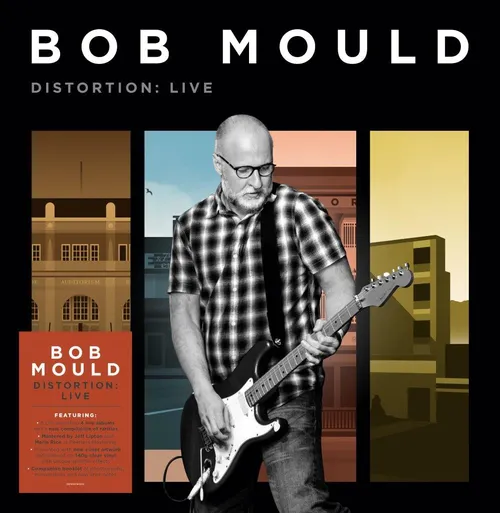 Bob Mould - Distortion: Live vinyl record cover