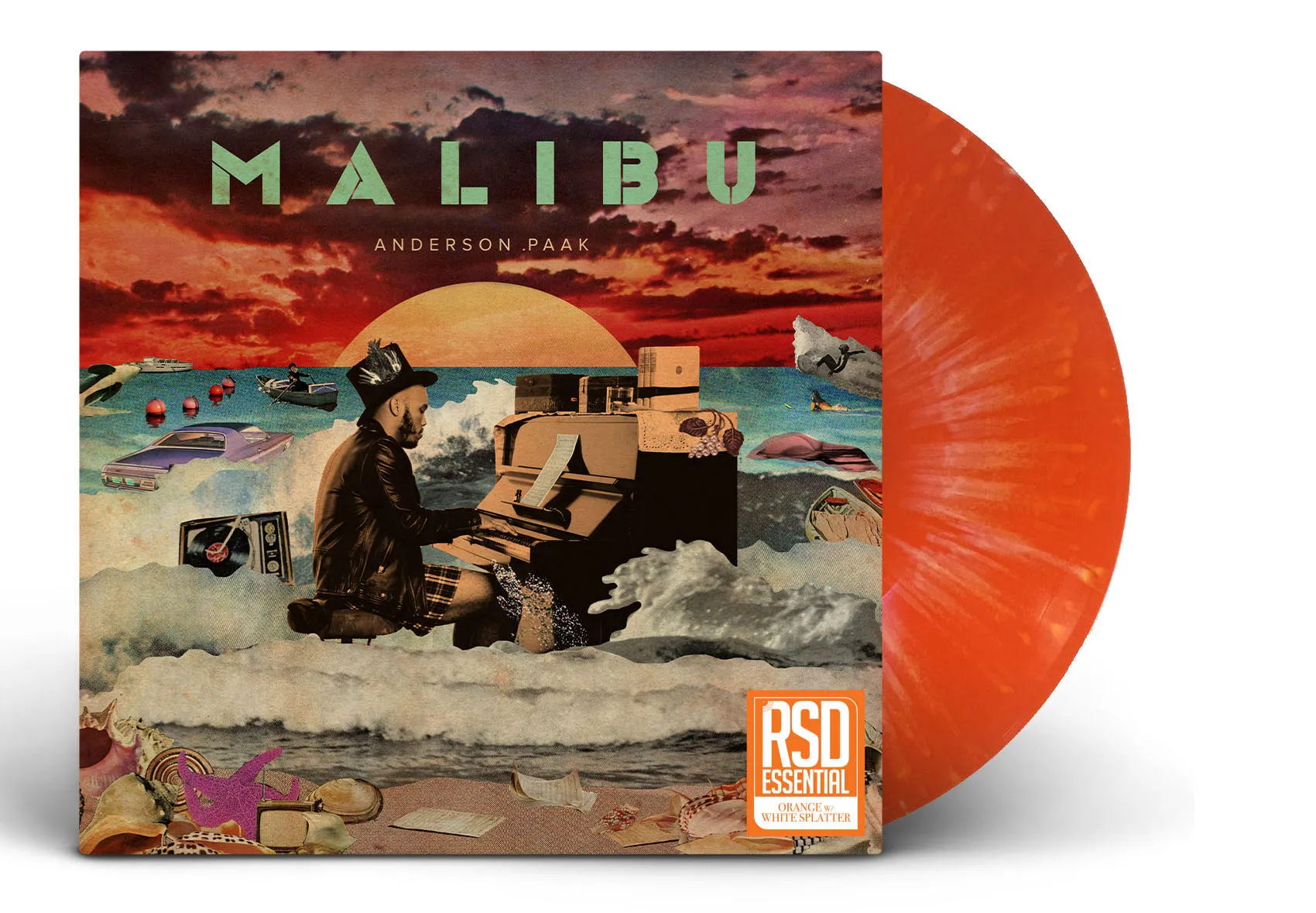 Anderson .Paak - Malibu [RSD Essential Orange w/ White Splatter LP 