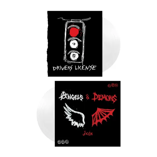 jxdn - Angels & Demons/Driver's License vinyl record cover