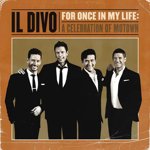 Il Divo - For Once In My Life: A Celebration Of Motown vinyl record cover
