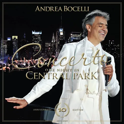 Andrea Bocelli - Concerto: One Night In Central Park - 10th Anniversary vinyl record cover