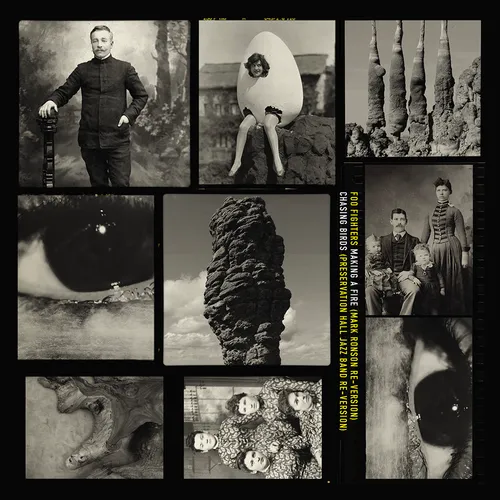 Foo Fighters - Making A Fire (Mark Ronson Re-Version) b/w Chasing Birds (Preservation Hall Jazz Band Re-Version) vinyl record cover