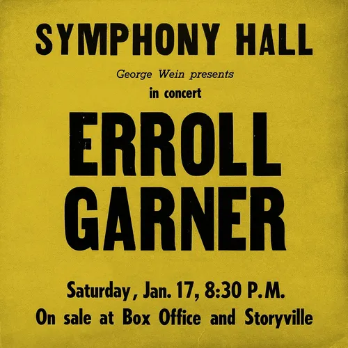 Erroll Garner - Symphony Hall Concert vinyl record cover