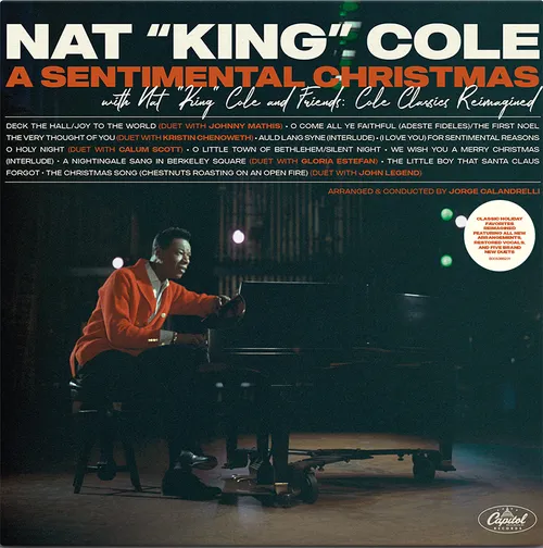 Nat King Cole - A Sentimental Christmas With Nat King Cole And Friends: Cole Classics Reimagined vinyl record cover