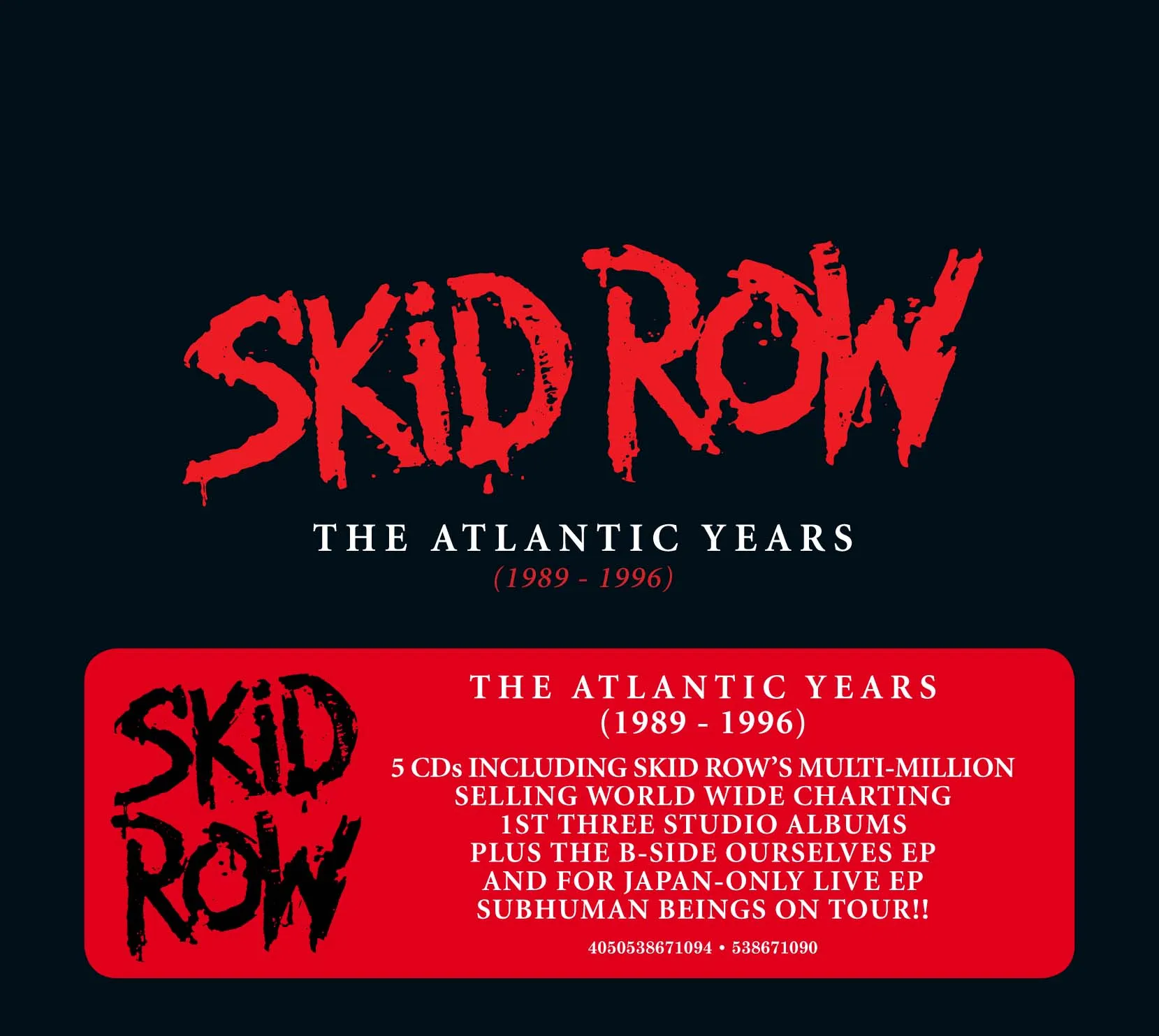 Skid Row The Atlantic Years 1989 1996 CD Box Set Exile