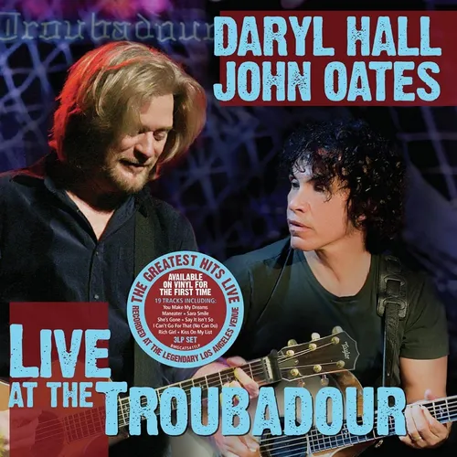 Daryl Hall & John Oates - Live At The Troubador vinyl record cover
