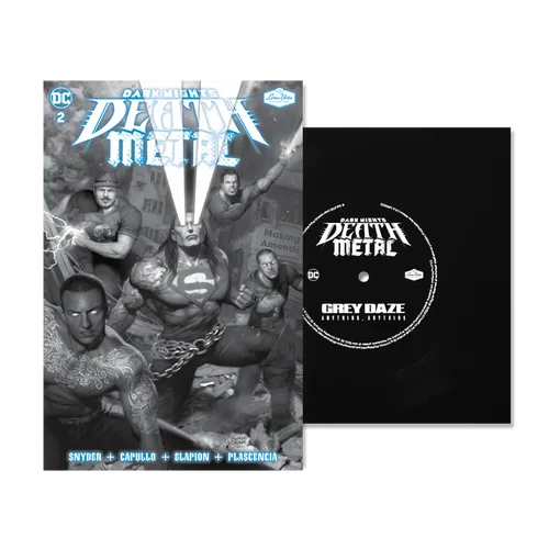 Grey Daze - Dark Nights: Death Metal #2 Soundtrack Special Edition - Grey Daze with Flexi Single 'Anything, Anything' vinyl record cover