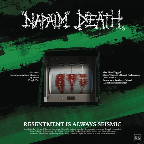 Napalm Death - Resentment is Always Seismic - a final throw of Throes vinyl record cover