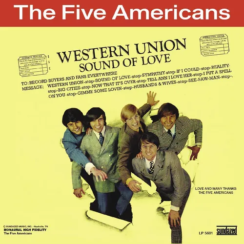 The Five Americans - Western Union vinyl record cover
