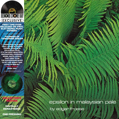 Edgar Froese - Epsilon In Malaysian Pale vinyl record cover