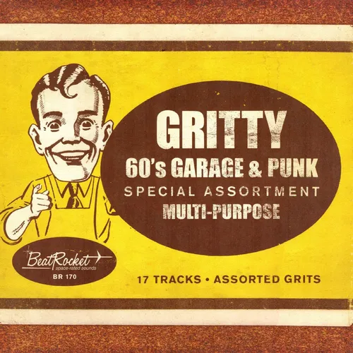 Various Artists - Gritty '60s Garage & Punk vinyl record cover