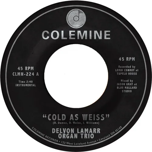 Delvon Lamarr Organ Trio - Cold As Weiss - Single vinyl record cover